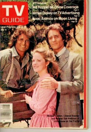 Vintage Tv Guide July 14th 1979 - Michael Landon - Little House On The Prairie