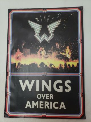 Beatles Paul Mccartney Wings Over America Tour Program - 1970s Good To Very Good