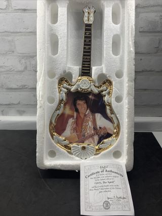 Elvis Presley Bradford Exchange 1975 The Spirit Guitar Plate Limited Edition
