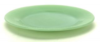 Vintage Jadeite Fire King Lunch Salad Plate Jadite Green Ribbed