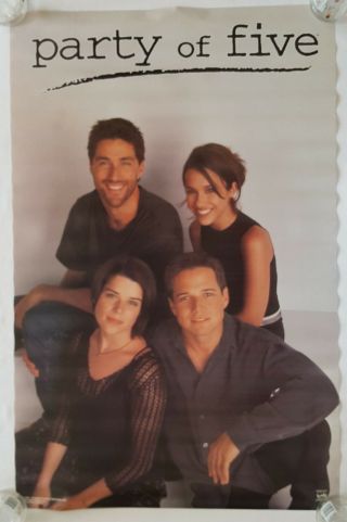 Rare.  Vintage Party Of Five Poster 22x34 " Tv Television Teen Show 90s (1999)