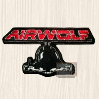 Airwolf Logo With Helicopter Patch Santini Air Dominic Stringfellow Hawke Suit