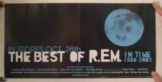 R.  E.  M Poster Rem Best Of Album In Time Promo 1988 - 2003