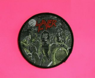 Slayer Official Vintage Patch Uk Import Sew - On Old Stock
