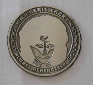 Eric Carr Commerative 2 Sided Coin With Plastic Case,  Kiss,  Paul,  Stanley