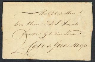 Cape Of Good Hope 1825 Cover With Contents Vgu