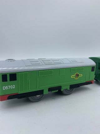 Thomas & Friends Trackmaster Motorized Train Engine Boco W/ Green Brake Van 3