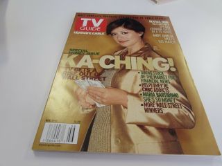 Tv Guide - Ultimate Nov 11th 2001 - Ka - Ching - Anchor Maria Bartiromo - Cover