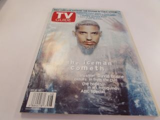 Tv Guide - Ultimate Nov 25th 2001 - Iceman Cometh - David Blaine - Cover