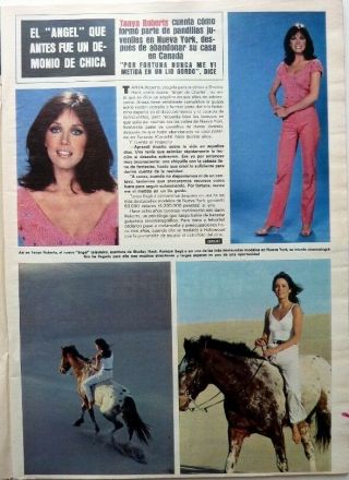 Tanya Roberts = 2 Pages 1980 Spanish Clipping
