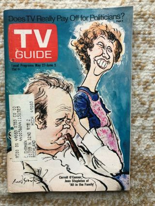 Vintage Tv Guide May 27 1972 All In The Family Stapleton & O 