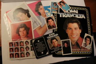 John Travolta Fan Club Complete Packet: Member Card; Poster; Photos More 1978