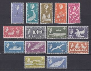 Falkland Islands South Georgia 1963,  Sg 1 - 15,  Cv £190,  Mnh