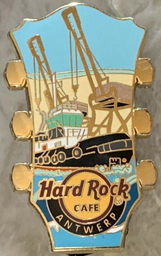 Hard Rock Cafe Antwerp 2018 Hidden Guitar Series Pin Guitar Head 200 Hrc 100264