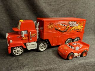 BIG Lightning McQUEEN and MACK Truck Shake N Go Disney Pixar Cars VG 3