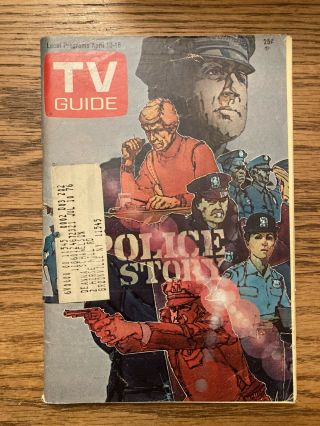 Ny Metro Tv Guide 1976 - " Police Story " Cover