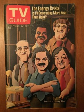 1977 Vintage Barney Miller Tv Guide - Memphis Edition