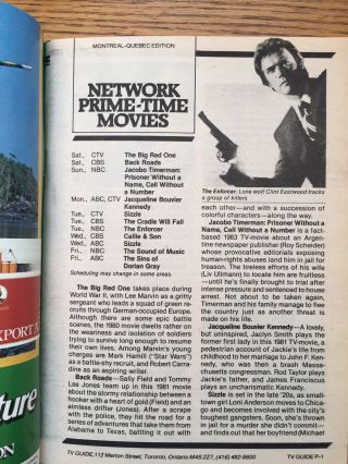Canada TV GUIDE 1983 - BOB NEWHART & MARY FRANN - Montreal Quebec 3