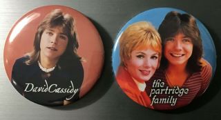 David Cassidy Partridge Family 2.  25 " Pin Button Or Magnet Set Shirley Jones 70s