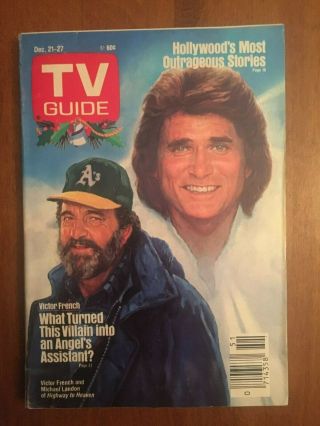 1985 Vintage Highway To Heaven Tv Guide - No Mailing Label - Memphis Edition