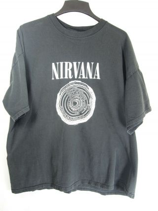 Vintage Nirvana 7 Circles Of Hell Black Tour T - Shirt Size Xxxl
