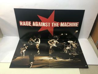 Rage Against The Machine Rare 1997 Four Sided Promo Poster Flat