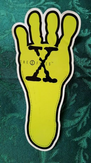 X Files " Songs In The Key Of X " 1996 Promotional Sticker Foo Fighters Nick Cave