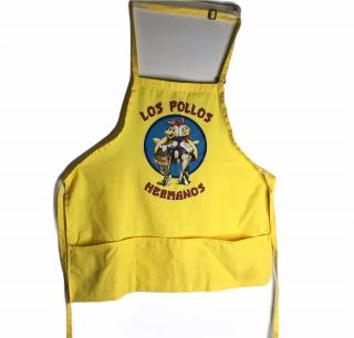 Los Pollos Hermanos Apron Breaking Bad Yellow One Size Adult Better Call Saul