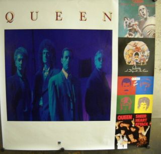 Queen Freddie Mercury Large Rare 1991 Promo Poster Multiple Images - Cond.