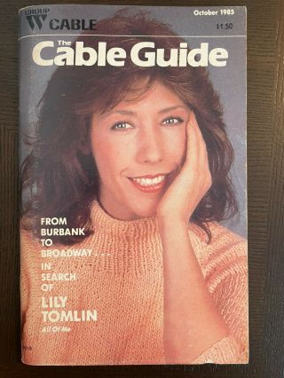 Vintage Group W Cable Tv Guide October 1985 - Lily Tomlin