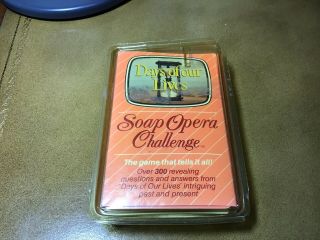 Vintage 1987 Days Of Our Lives Soap Opera Ghallenge Trivia Card Game In Package