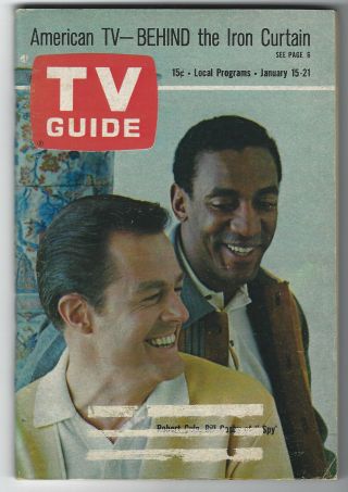 1966 Tv Guide - Culp & Cosby Of " I Spy " - Tv Cartoon Voices