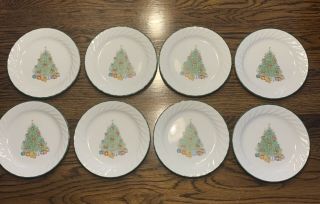 8 Pc Corelle Christmas Holiday Magic Salad Plates