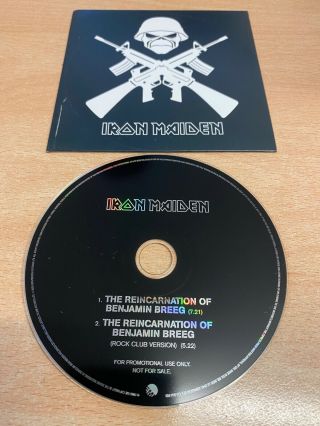 Iron Maiden The Reincarnation Of Benjamin Breeg Rare Card Sleeve Promo Cd