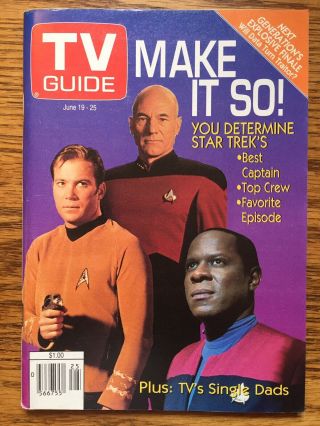 Canada 1993 Tv Guide Star Trek William Shatner Next Generation Alberta Edition