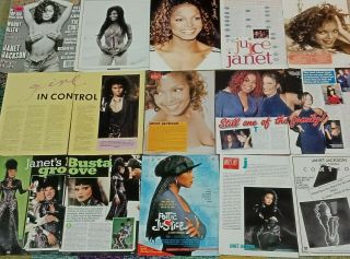 200 Janet Jackson Clippings,  Pinups,  90s,  Rare