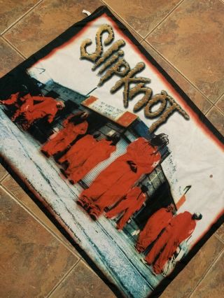 Vintage Slipknot Wall Flag Banner Tapestry Rare 2000 Blue Grape Licensed