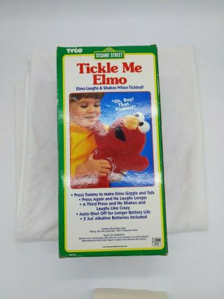 Tyco Sesame Street Tickle Me Elmo Doll Box Vintage 1996 3
