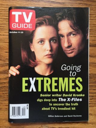 Canada Tv Guide X - Files 1997 David Duchovny Gillian Anderson Maritime Province