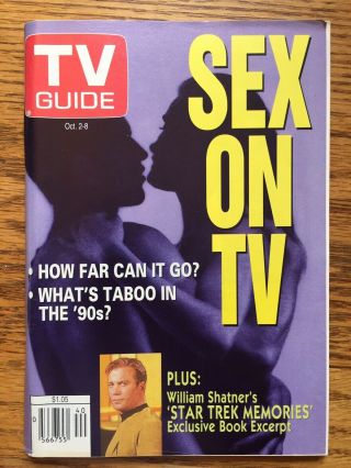 Canada 1993 Tv Guide Sex On Tv William Shatner Toronto Edition