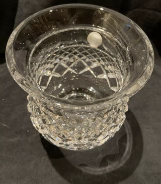 Waterford Crystal Small Hurricane Candle Holder 5 1/2 H x 4 1/2 W 3