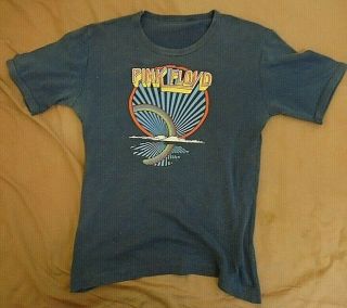 Pink Floyd Knebworth Park Blue Concert T Shirt 5th July 1975