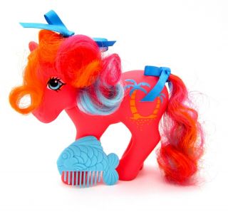 ⭐️ My Little Pony ⭐️ G1 Vintage Tropical Pina Colada W/orig Factory Curls & Comb