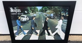 The Beatles Abbey Road Album Wall Art Decor Framed Print | 24x36