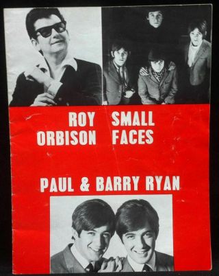 Small Faces Beck Orbison 1967 Uk Concert Tour Program,  De Montfort Hall Ticket