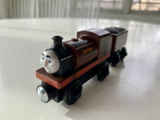 Thomas & Friends Wooden Railway Bertram With Tender Train Engine - Euc - Rare