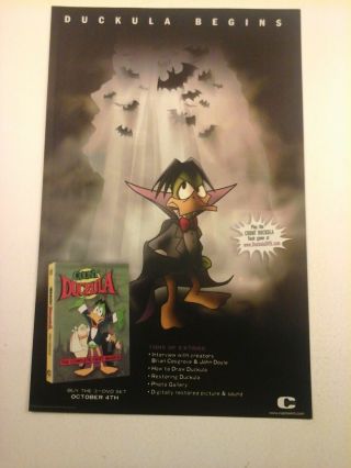 Count Duckula - 2005 Dvd / Tv Promo Print Ad (mini Poster)