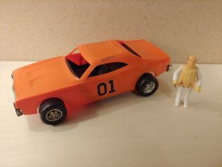 Mego Dukes Of Hazzard General Lee Car With Boss Hogg Action Figurehead