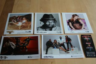 Black Eyed Peas - 5x Promo Photo,  Concert Ticket - Postage - David Guett