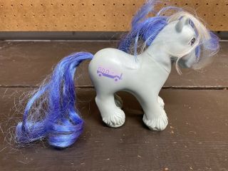 Vintage Hasbro 1987 My Little Pony G1 Mlp Big Brother 4 - Speed Blue Clydesdale